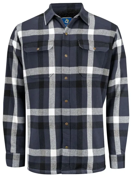 Camicia flanella foderata ProJob 5213 — Camicia professionale in morbida flanella foderata in pile. Due tasche frontali. Polsini regolabili.