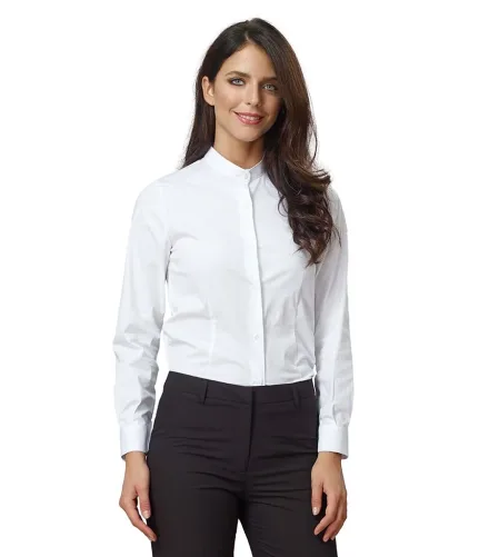 Camicia Rubina donna manica lunga — Camicia Rubina donna manica lunga Siggi, personalizzabile con ricamo. Settori: Hotel e Reception, Negozi Commercio Servizi, Sala e Bar.