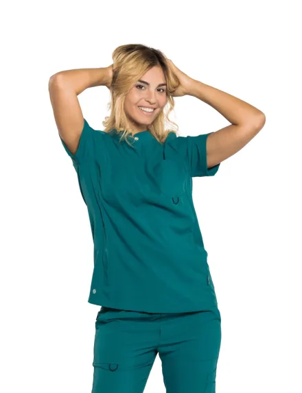 Casacca Lesly — Casacca Lesly Siggi, personalizzabile con ricamo. Settori: Centri estetici, Infermieri e Assistenti, Studi dentistici, Studi medici e Strutture sanitarie, Wellness e Spa.