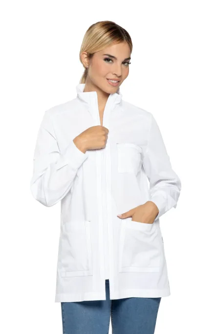 Casacca Leyla — Casacca Leyla Siggi, personalizzabile con ricamo. Settori: Centri estetici, Negozi Commercio Servizi, Sala e Bar, Studi medici e Strutture sanitarie, Wellness e Spa.