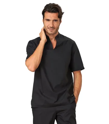 Casacca Owen manica corta — Casacca Owen manica corta Siggi, personalizzabile con ricamo. Settori: Centri estetici, Farmacie e Servizi, Infermieri e Assistenti, Negozi Commercio Servizi, Sala e Bar.