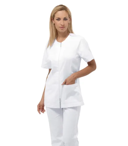 Casacca Roses donna manica corta — Casacca Roses donna manica corta Siggi, personalizzabile con ricamo. Settori: Centri estetici, Farmacie e Servizi, Infermieri e Assistenti, Studi dentistici, Studi medici e Strutture sanitarie.