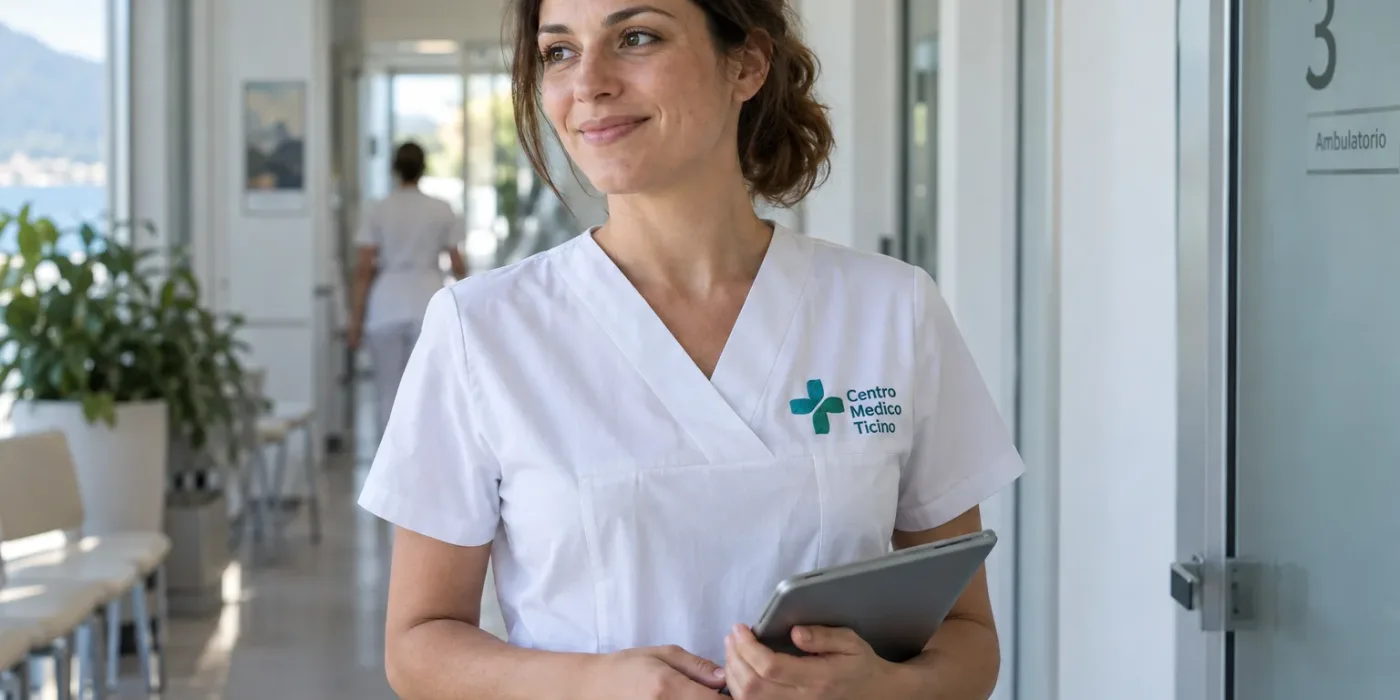 Divise sanitarie personalizzate con ricamo