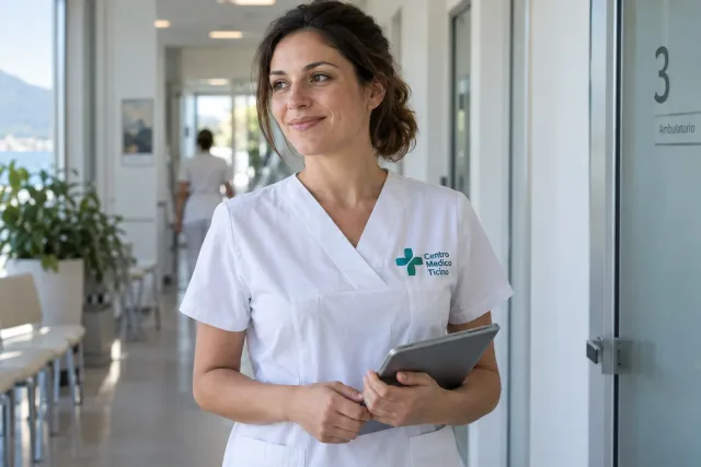 Divise sanitarie personalizzate con ricamo