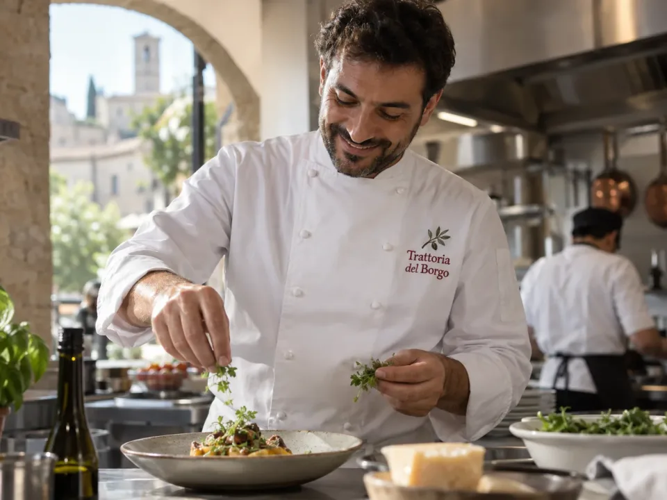 Hospitality & ristorazione: Ricamo su grembiuli e giacche
