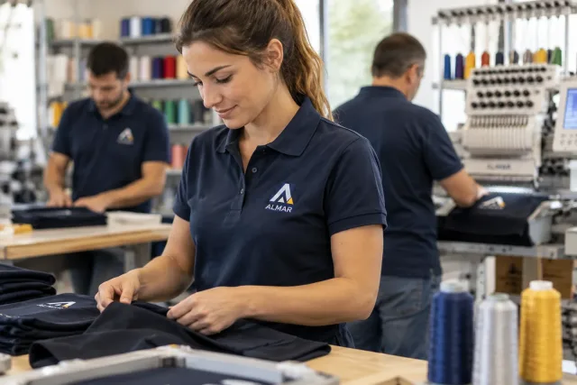 Divise aziendali personalizzate con logo ricamato