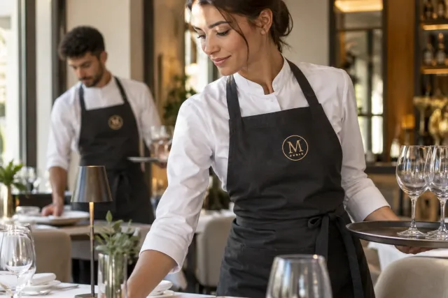 Divise per ristoranti, bar e hotel con logo ricamato