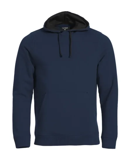 Felpa con cappuccio Classic — Felpa con cappuccio foderato in rete. Tessuto stabilizzato. Costine 2/2 elasticizzate. Cuciture ribattute flatlock. Nastrino collo. Laccioli bicolore. Tascone a marsupio con taschino interno e asola per auricolari.