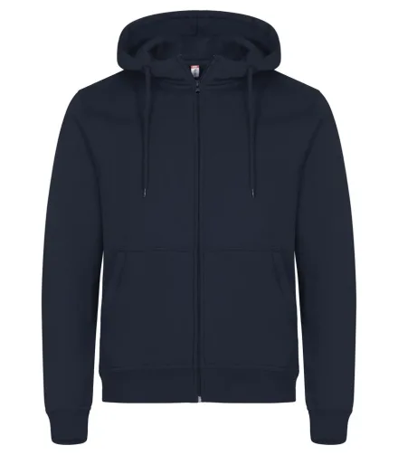 Felpa con cappuccio e zip Miami — Felpa full-zip con cappuccio in cotone e poliestere riciclato. Tessuto morbido stabilizzato adatto ai lavaggi intensivi. Finissaggio antipilling. Costine 2/2 elasticizzate. Cuciture ribattute. Nastrino collo in twill. Etichetta facilmente removibile. Cappuccio foderato. Coulisse in cordoncino. Due t