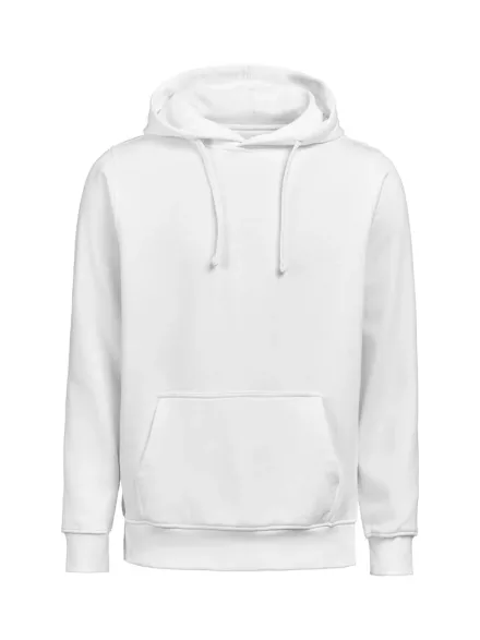 Felpa con cappuccio Untagged Movement regular fit unisex in cotone organico — La nostra felpa con cappuccio unisex è realizzata in un mix di cotone biologico e poliestere riciclato, per offrire comfort e morbidezza con un peso di 350 g/m². Cappuccio regolabile con coulisse, polsini e orlo inferiore a coste 2x1. Tessuto stabilizzato con trattamento enzimatico.