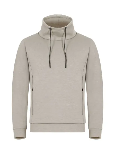 Felpa con zip Hobart — Felpa a collo alto. Tessuto soft-feel a strati d'aria con prevalenza di poliestere riciclato. Coulisse regolabile al colletto. Tasche laterali con zip invisibili. Polsini e fondovita in tessuto. Vestibilità slim-fit.
