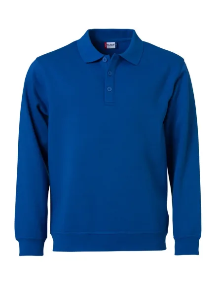 Felpa polo Basic — Felpa con colletto polo. Tre bottoni tono su tono. Tessuto morbido stabilizzato adatto ai lavaggi intensivi. Finissaggio antipilling. Costine 1/1 elasticizzate. Cuciture ribattute. Nastrino collo in twill.