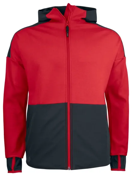 Felpa tecnica cappuccio ProJob 3120 — Giacca con cappuccio. Tasche sui fianchi con zip. Inserti rifrangenti. Polsino interno con asola per pollice. Inserti in softshell.