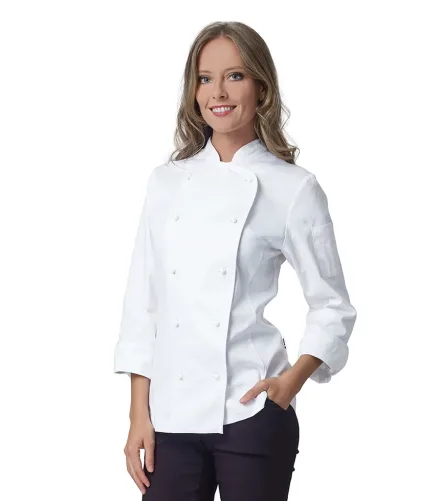 Giacca chef Amabel donna — Giacca chef Amabel donna Siggi, personalizzabile con ricamo. Settori: Chef e Cucina.