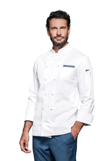 Giacca chef Amleto — Giacca chef Amleto Siggi, personalizzabile con ricamo. Settori: Chef e Cucina.