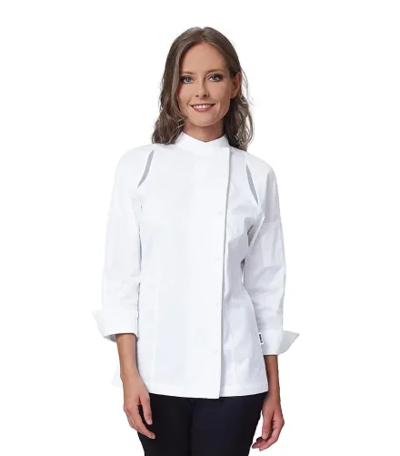 Giacca chef Astrid donna — Giacca chef Astrid donna Siggi, personalizzabile con ricamo. Settori: Chef e Cucina.