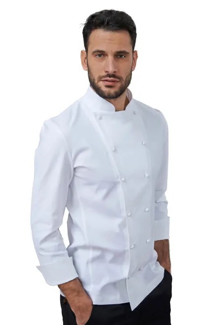 Giacca chef Cesare — Giacca chef Cesare Siggi, personalizzabile con ricamo. Settori: Chef e Cucina.