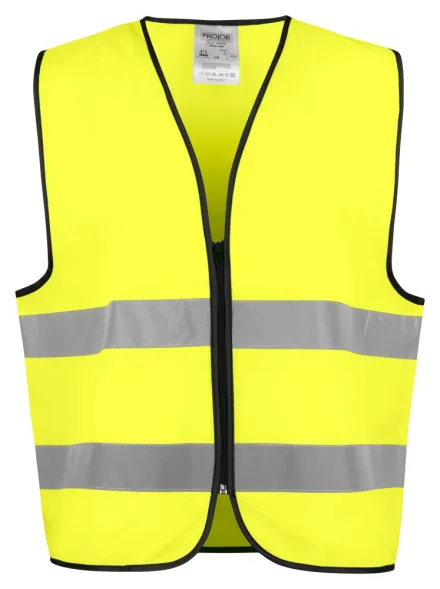 Gilet alta visibilità EN ISO 20471 classe 2 ProJob 6709 — Gilet alta visibilità. Cerniera e profili a contrasto.