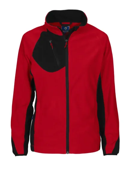 Micropile cardigan donna ProJob 2326 — Giacca donna full-zip. Tasche esterne con zip. Due taschini interni.