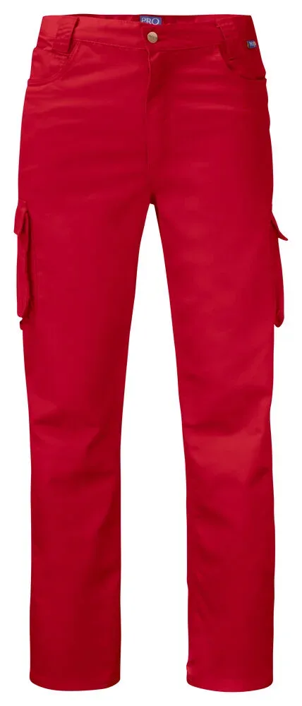 Pantaloni a vita ProJob 2801 — Pantaloni certificati in categoria 1 DIR. 89/686 CEE. Tasconi cargo a soffietto. Cuciture in triplo ago, vita regolabile.