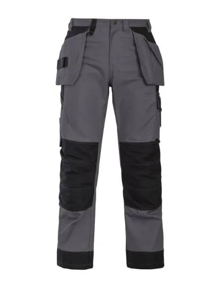 Pantaloni edilizia multitasche ProJob 5521 — Pantaloni con tasche flottanti. Scomparti e tasche porta attrezzi. Tasca per smartphone. Porta ginocchiere. Rinforzi in Cordura®.