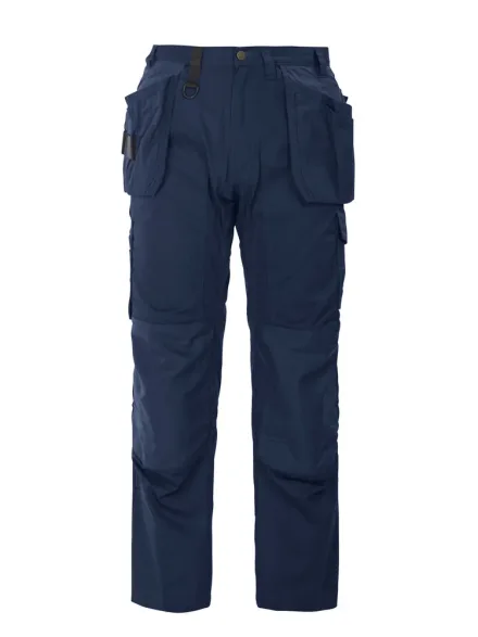 Pantaloni multitasche edilizia ProJob 5512 — Pantaloni con tasche flottanti. Scomparti e tasche porta attrezzi. Tasca per smartphone. Porta ginocchiere. Rinforzi in Cordura®.