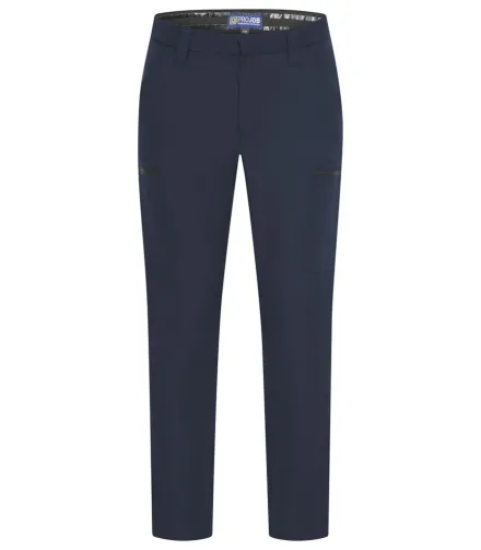 Pantaloni stretch ProJob 2558 — Pantaloni elasticizzati. Girovita con gommatura anti-skip. Passanti per cintura compensati. Tasconi cargo con cerniera. Tasche posteriori con chiusura a zip. Orlo regolabile.