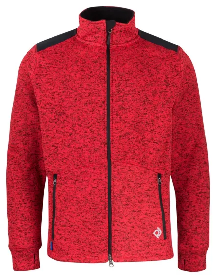 Pile cardigan ProJob 3318 — Giacca in pile. Tasche con zip. Interno collo e gomiti rinforzati.
