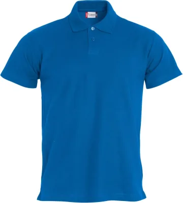 Polo Basic bambino — Polo piquet bambino mezza manica. Due bottoni tono su tono. Nastrino parasudore. Spacchetti laterali. Bordo manica ribattuto in doppio ago.