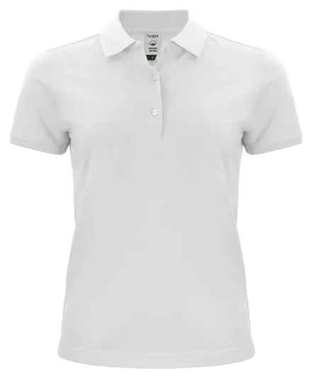 Polo Classic OC donna in cotone organico — Polo mezza manica in Cotone Organico. Tre bottoni tono su tono. Tessuto pre-ristretto con trattamento enzimatico. Bordo manica con costina. Spacchetti laterali.