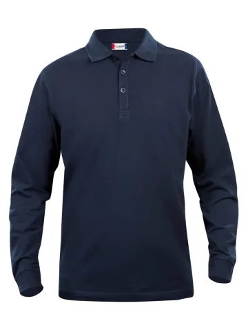 Polo manica lunga Basic bambino — Polo piquet bambino/ragazzo manica lunga. Due bottoni tono su tono. Nastrino parasudore. Polsini in costina elasticizzata. Spacchetti laterali.
