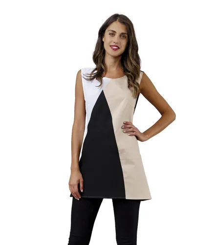 Scamiciato Gemma donna — Scamiciato Gemma donna Siggi, personalizzabile con ricamo. Settori: Centri estetici, Negozi Commercio Servizi, Saloni e Parrucchiere, Wellness e Spa.