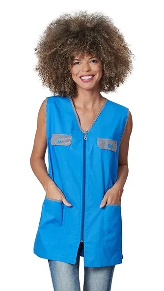 Scamiciato Melany donna — Scamiciato Melany donna Siggi, personalizzabile con ricamo. Settori: Negozi Commercio Servizi, Sala e Bar.