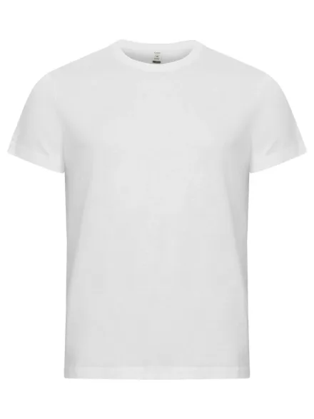 T-shirt Classic OC in cotone organico — T-shirt in Cotone Organico. Tessuto pre-ristretto con trattamento enzimatico. Nastrino parasudore. Colletto elasticizzato e rinforzato. Struttura tubolare indeformabile per uomo. Versione donna sciancrata con cuciture laterali.