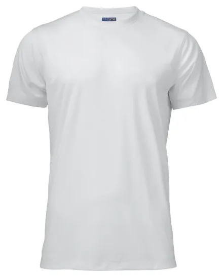 T-shirt tecnica ProJob 2030 — T-shirt girocollo. Tessuto tecnico traspirante e antipiega. Tintura ecologica SPUN-DYED.